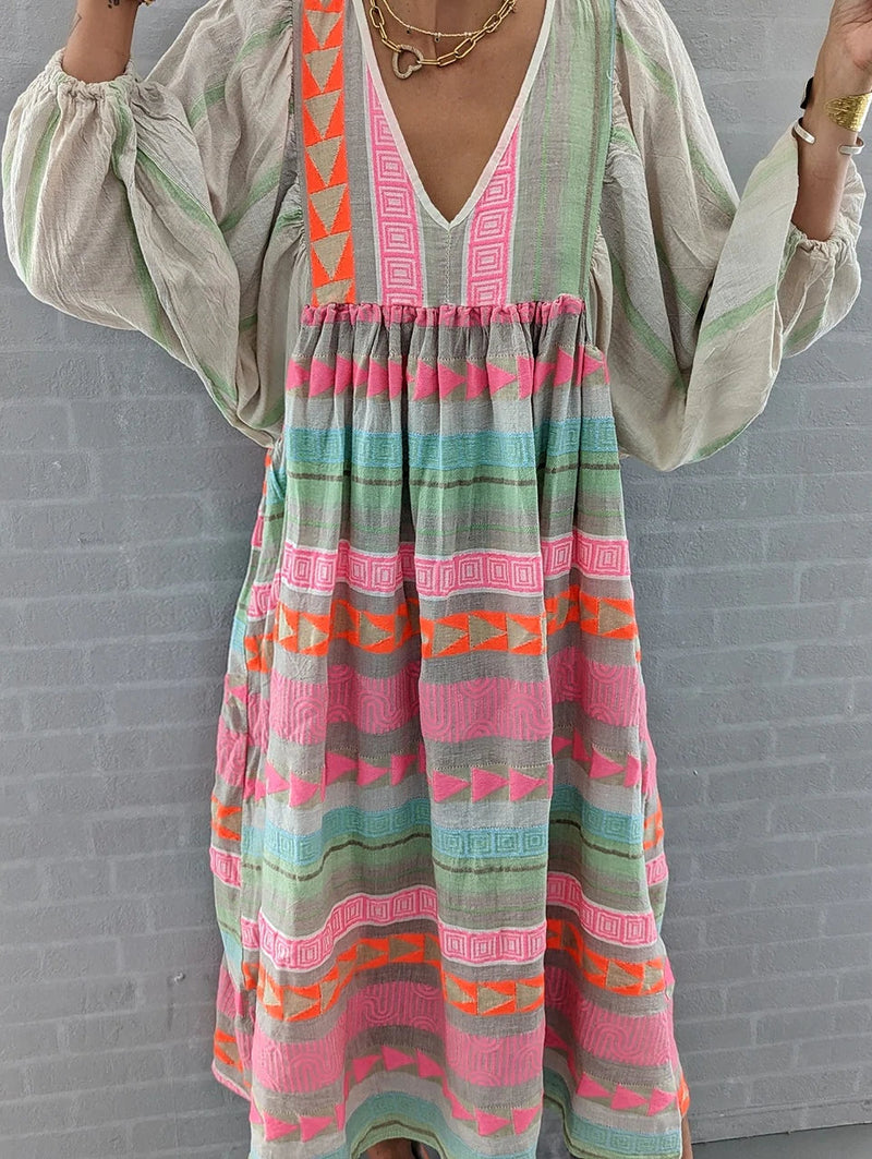 Lila's Boutique Colorful Dress