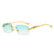 Rimless Square Sunglasses